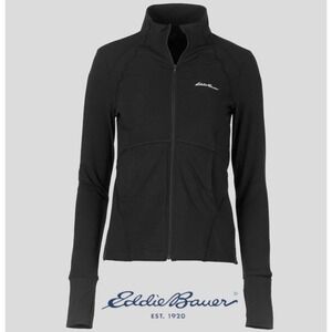 Eddie‎ Bauer Women Full Zip Spandex Comfort Stretch Jacket Long Sleeve, XS